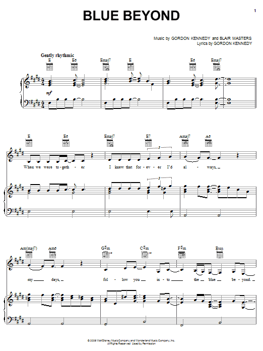 Trisha Yearwood Blue Beyond sheet music notes and chords. Download Printable PDF.