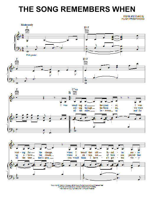 Trisha Yearwood The Song Remembers When sheet music notes and chords. Download Printable PDF.