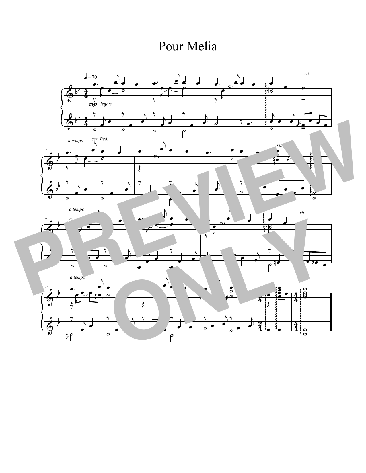 Learn to play Vangelis Pour Melia sheet music for Piano Solo in minutes. Vangelis Pour Melia sheet music notes and chords. Download Printable PDF.