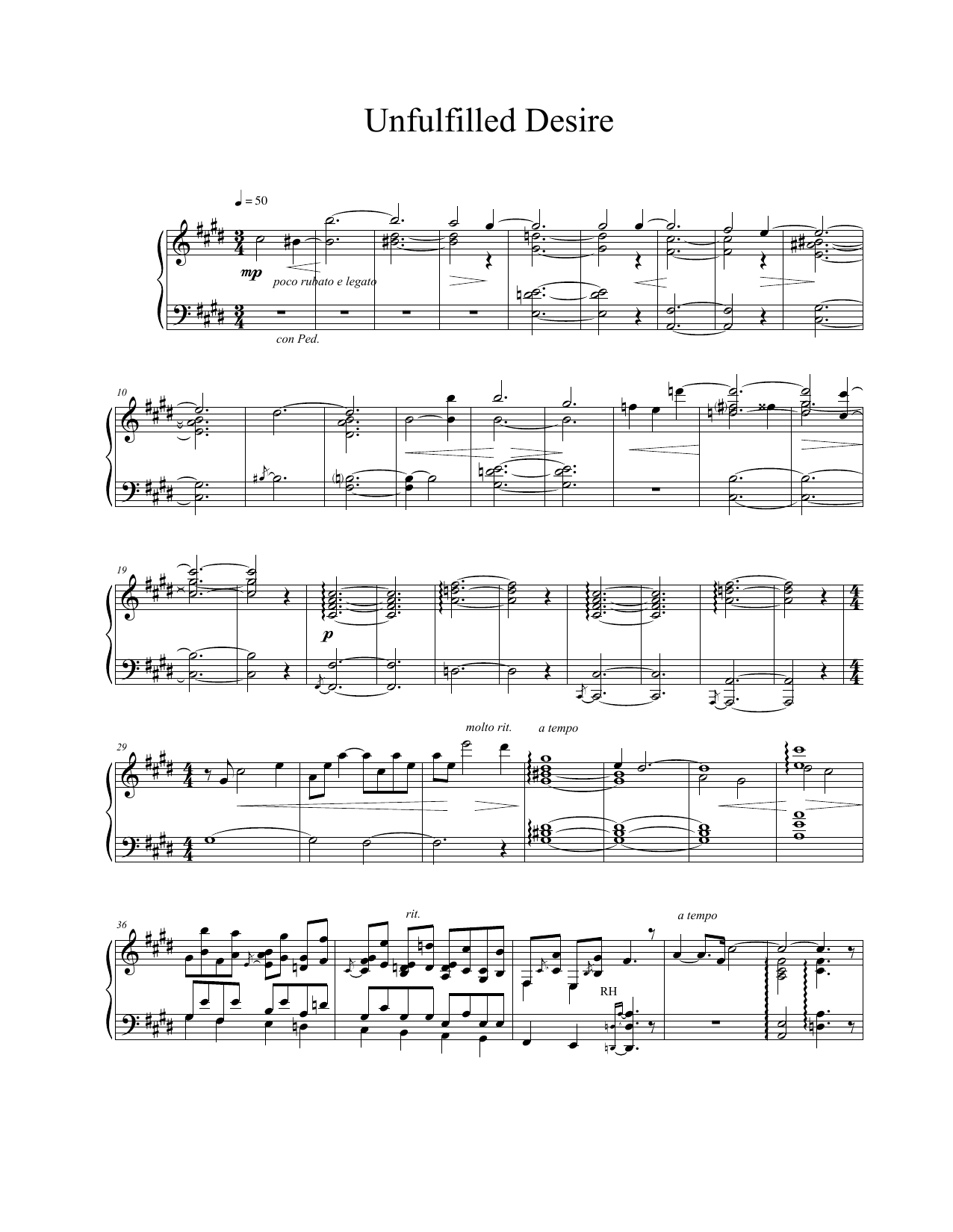 Vangelis Unfulfilled Desire sheet music notes and chords. Download Printable PDF.