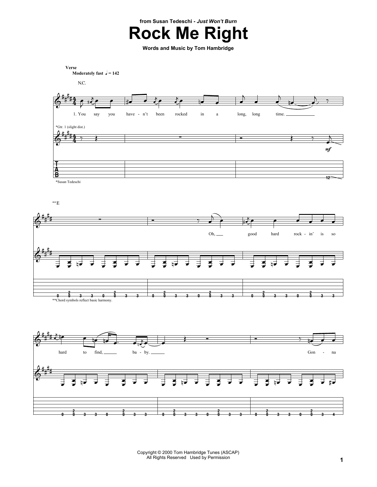 Various Rock Me Right sheet music notes and chords. Download Printable PDF.