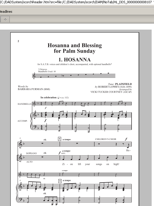 Vicki Tucker Courtney Blessing sheet music notes and chords. Download Printable PDF.