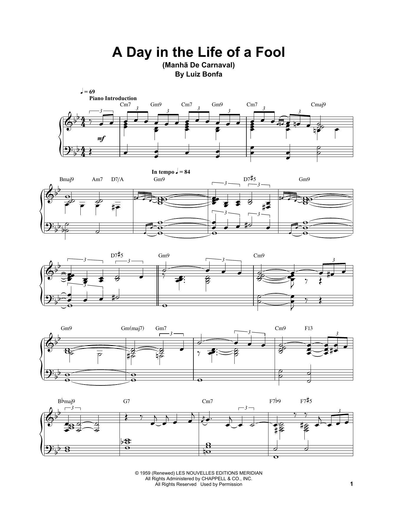 fresh sheet music