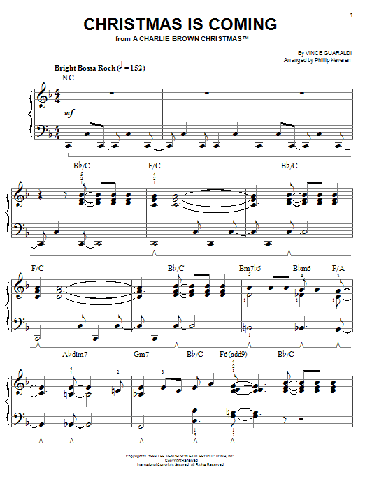 Learn to play Phillip Keveren Christmas Is Coming sheet music for Piano Solo in minutes. Price: 6.9900$ Phillip Keveren Christmas Is Coming sheet music notes and chords arranged for Piano Solo