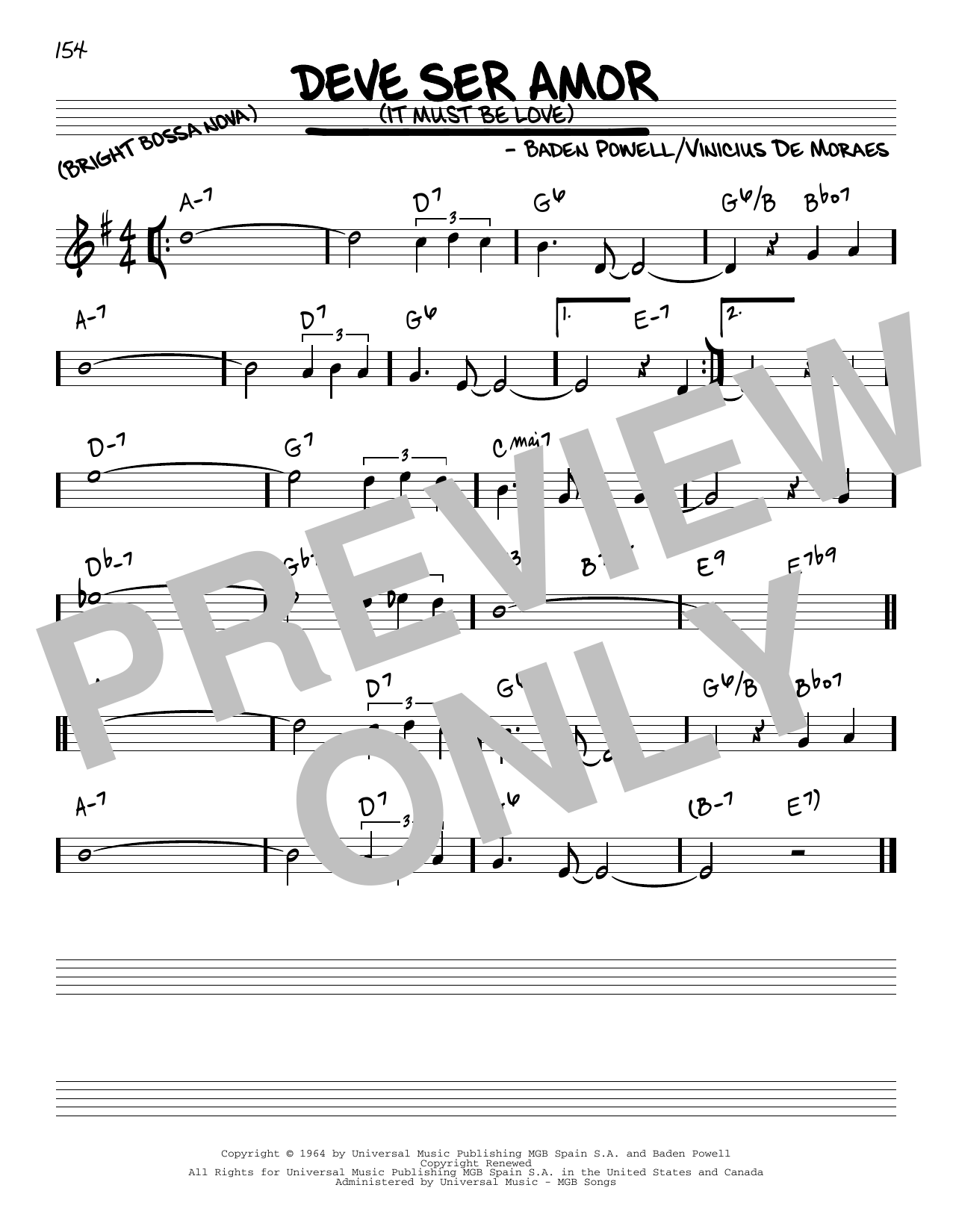 Learn to play Vinicius de Moraes Deve Ser Amor sheet music for Real Book – Melody & Chords in minutes. Vinicius de Moraes Deve Ser Amor sheet music notes and chords. Download Printable PDF.