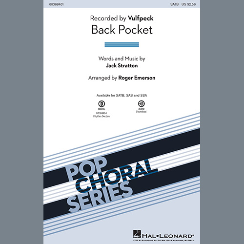 Download Vulfpeck Back Pocket (arr. Roger Emerson) Sheet Music