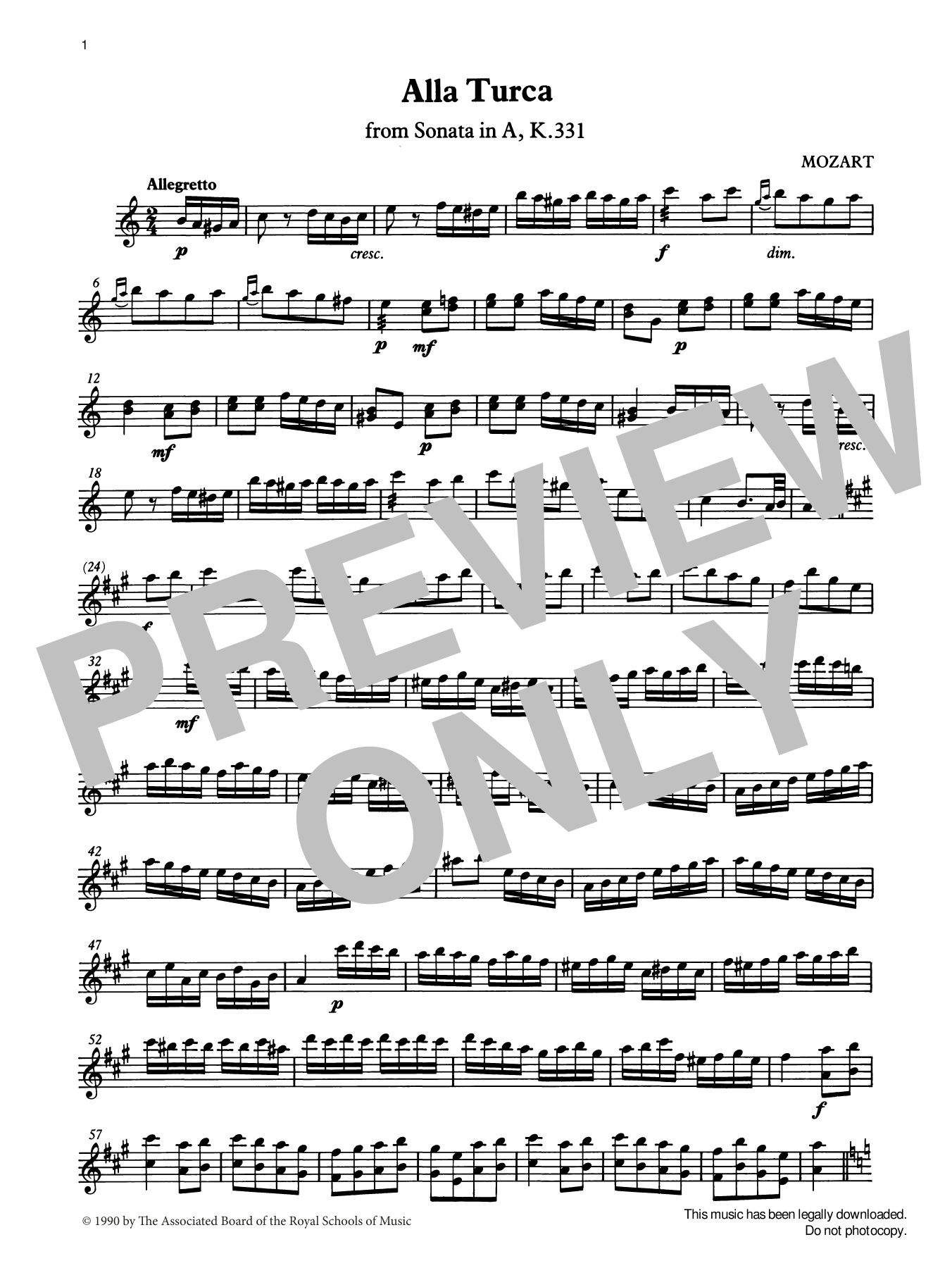 Learn to play W. A. Mozart Alla Turca (score & part) from Graded Music for Tuned Percussion, Book IV sheet music for Percussion Solo in minutes. Price: 5.9900$ W. A. Mozart Alla Turca (score & part) from Graded Music for Tuned Percussion, Book IV sheet music notes and chords arranged for Percussion Solo