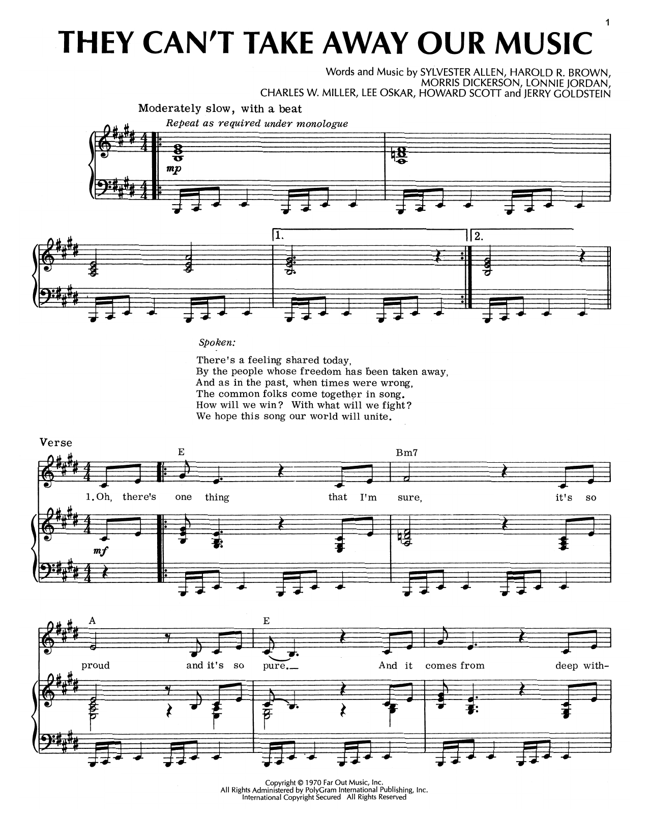 Learn to play War They Can't Take Away Our Music sheet music for Piano, Vocal & Guitar Chords (Right-Hand Melody) in minutes. Price: 7.8900$ War They Can't Take Away Our Music sheet music notes and chords arranged for Piano, Vocal & Guitar Chords (Right-Hand Melody)