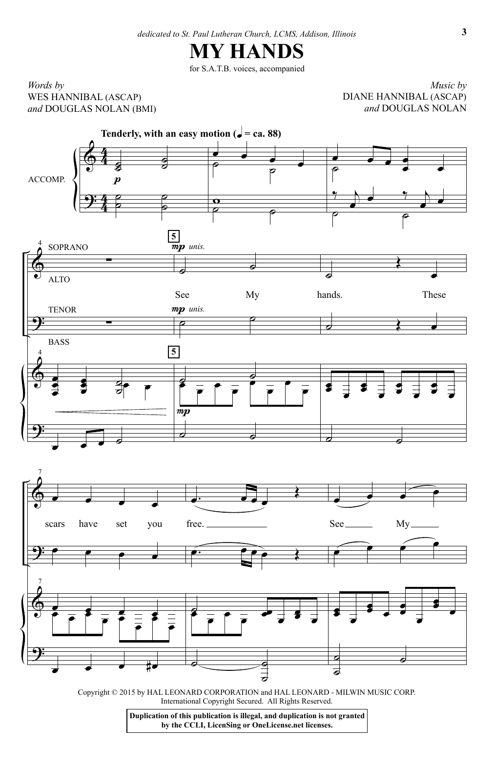 Wes Hannibal My Hands sheet music notes and chords. Download Printable PDF.