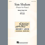 Download or print Will Lopes Sim Shalom Sheet Music Printable PDF 10-page score for Concert / arranged SATB Choir SKU: 195490