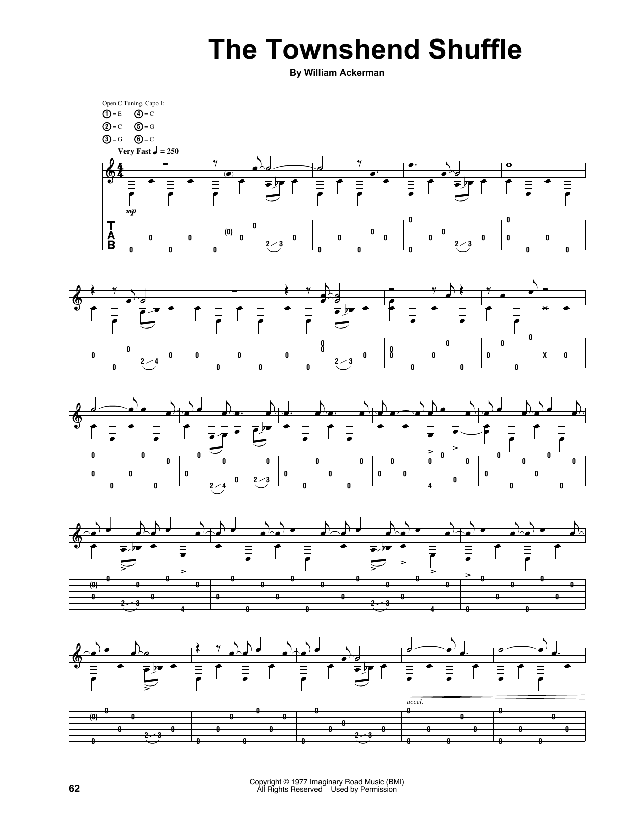 Will Ackerman The Townshend Shuffle sheet music notes and chords. Download Printable PDF.