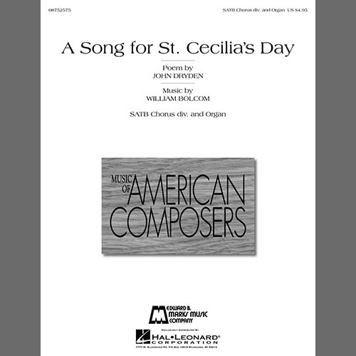 William Bolcom A Song For St. Cecilia's Day Profile Image