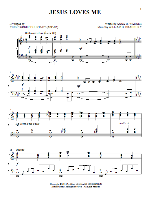 Learn to play William B. Bradbury Jesus Loves Me sheet music for ChordBuddy in minutes. Price: 4.4900$ William B. Bradbury Jesus Loves Me sheet music notes and chords arranged for ChordBuddy