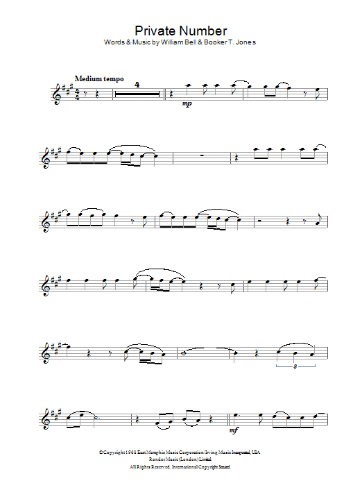 William Bell & Judy Clay Private Number sheet music notes and chords. Download Printable PDF.