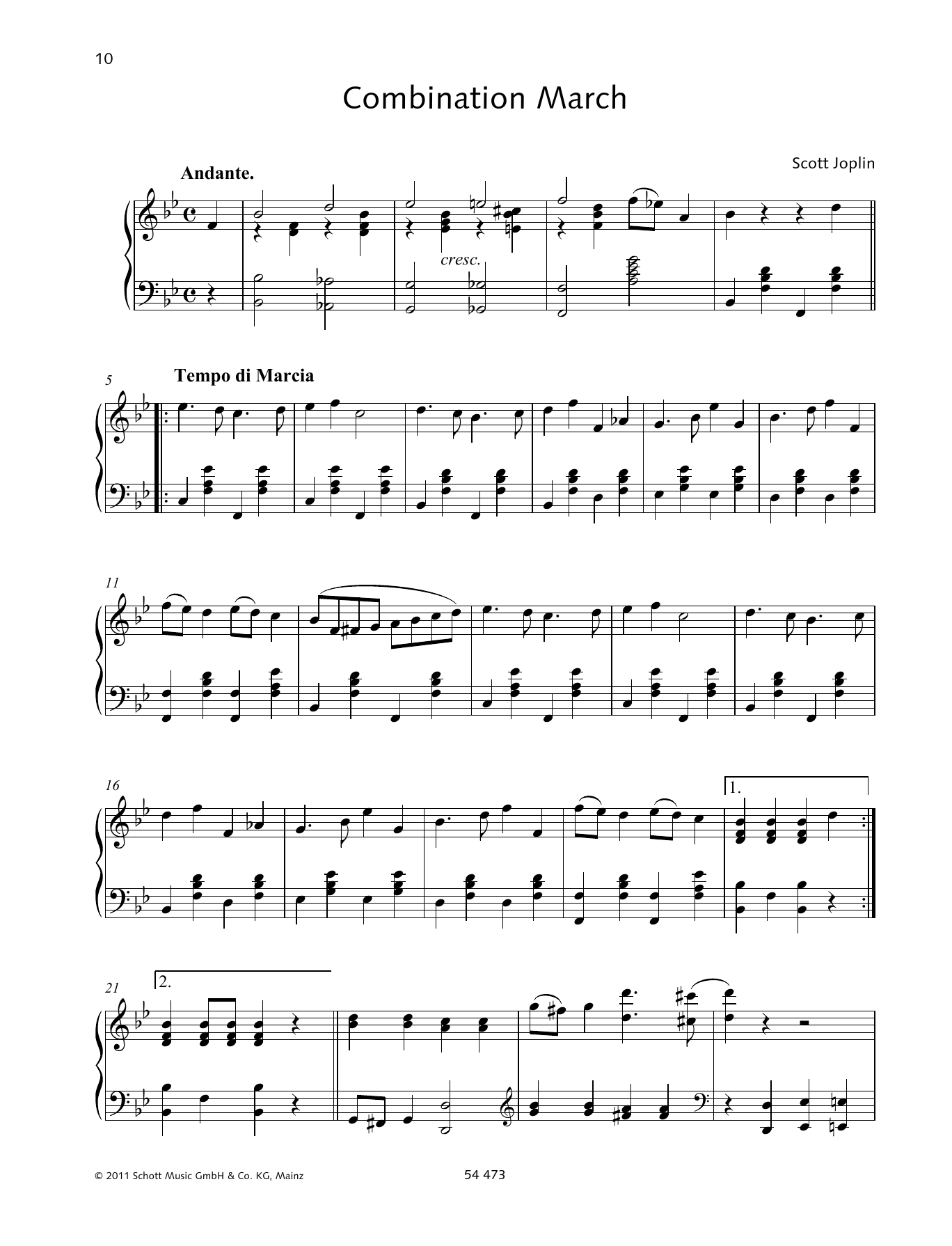 Wolfgang Birtel Combination March sheet music notes and chords. Download Printable PDF.