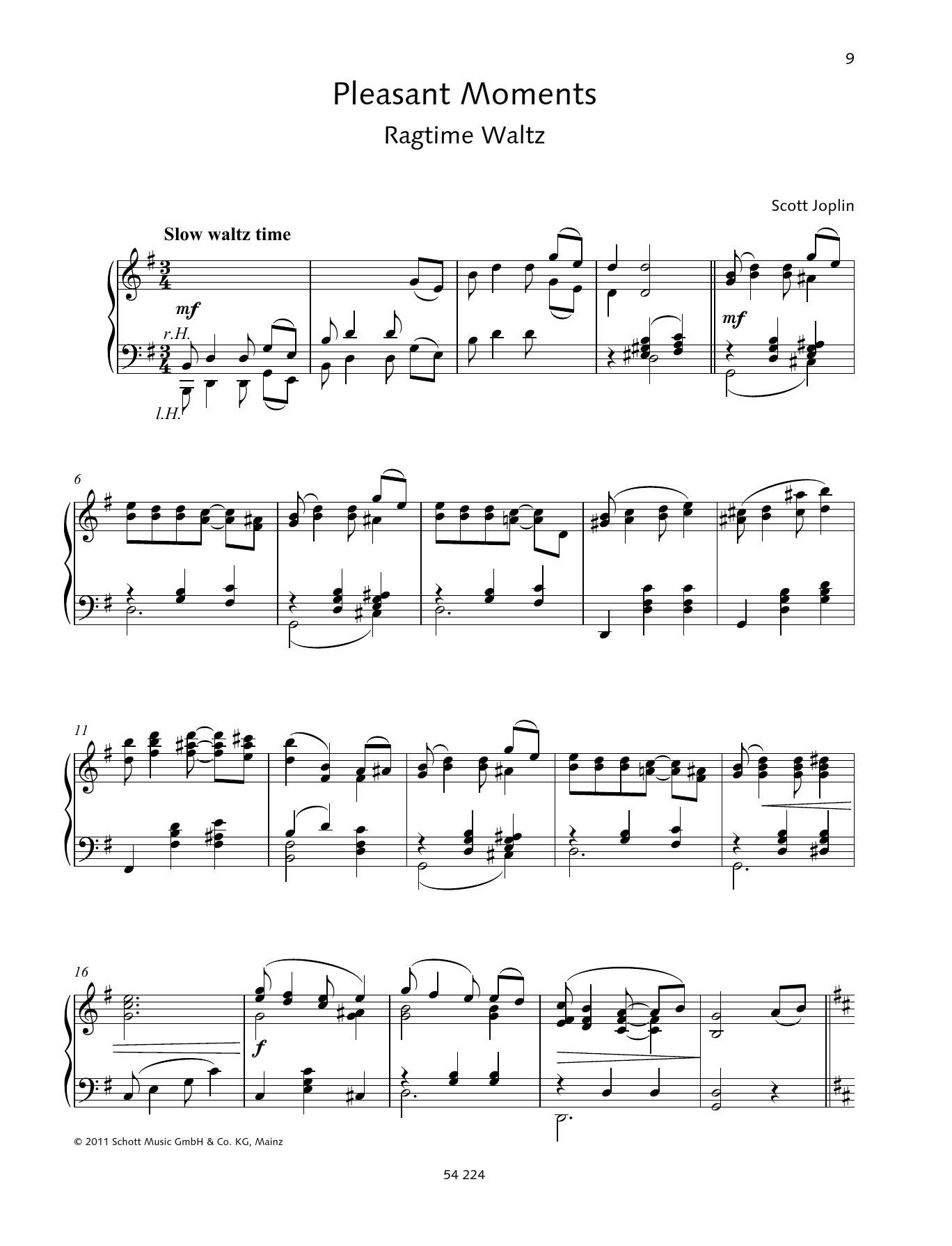 Wolfgang Birtel Pleasant Moments sheet music notes and chords. Download Printable PDF.