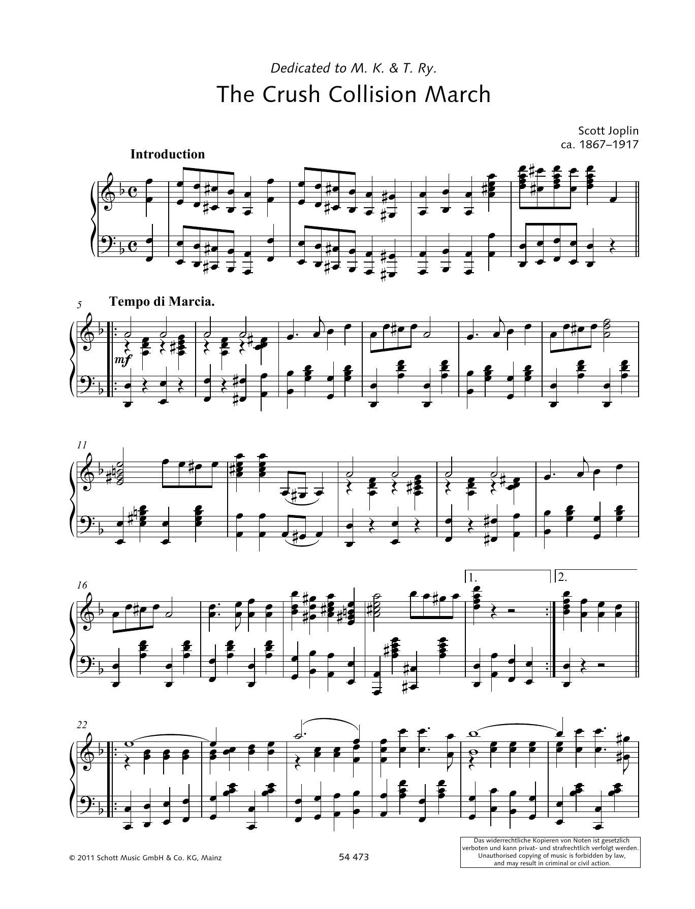 Learn to play Wolfgang Birtel The Crush Collision March sheet music for Piano Solo in minutes. Price: 6.9900$ Wolfgang Birtel The Crush Collision March sheet music notes and chords arranged for Piano Solo