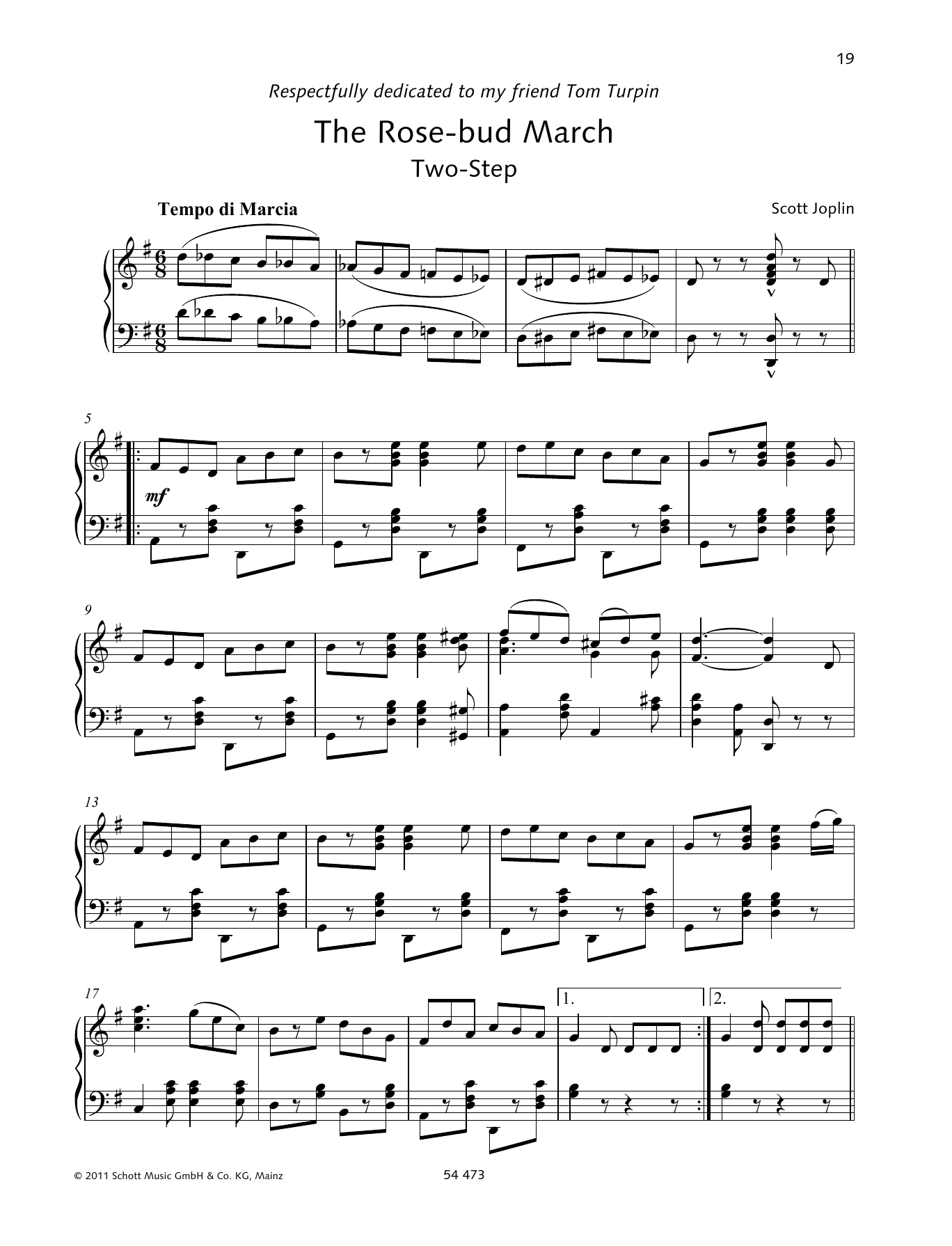 Wolfgang Birtel The Rose-bud March sheet music notes and chords. Download Printable PDF.