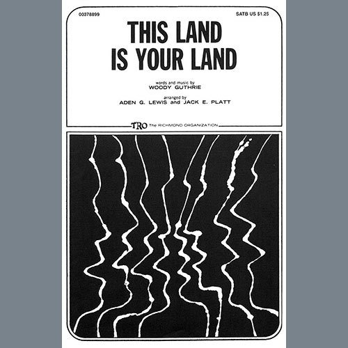 Woody Guthrie This Land Is Your Land (arr. Aden G. Lewis and Jack E. Platt) Profile Image