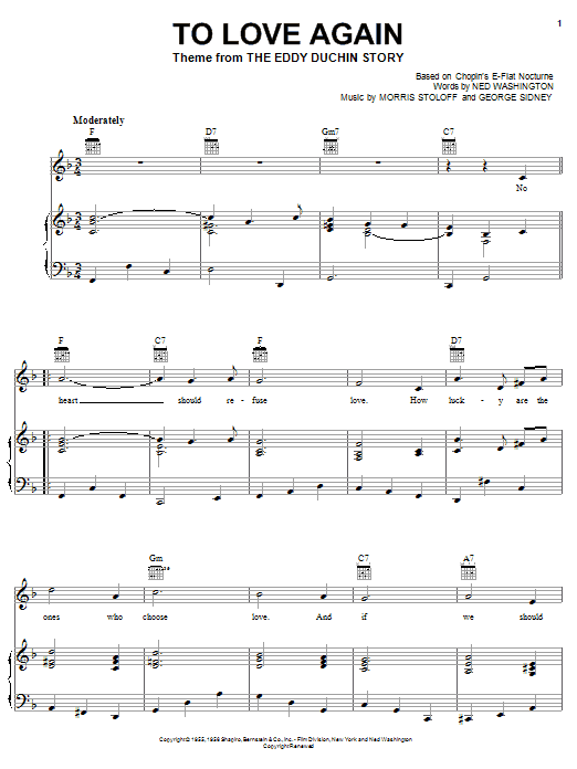 Woody Herman To Love Again sheet music notes and chords. Download Printable PDF.