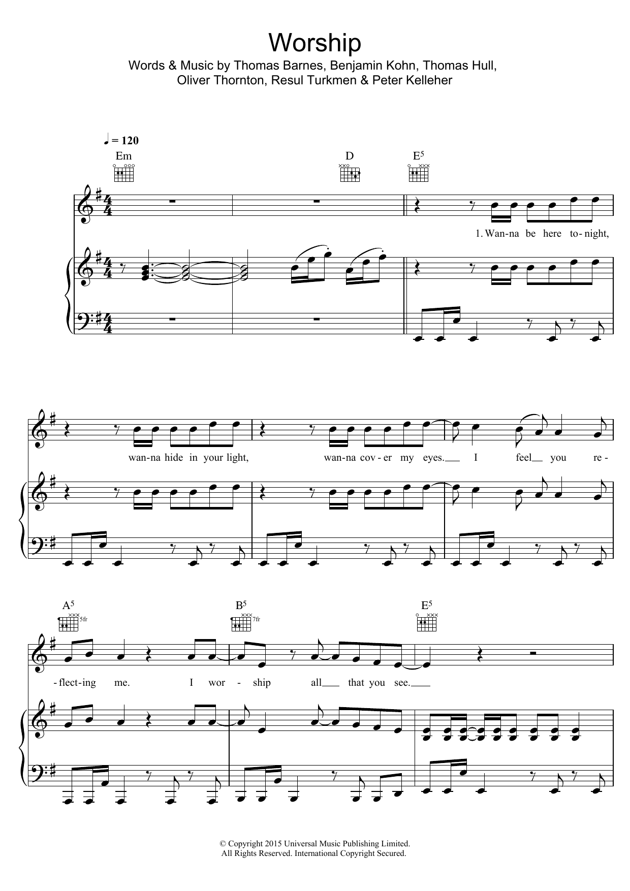 Years & Years Worship sheet music notes and chords. Download Printable PDF.