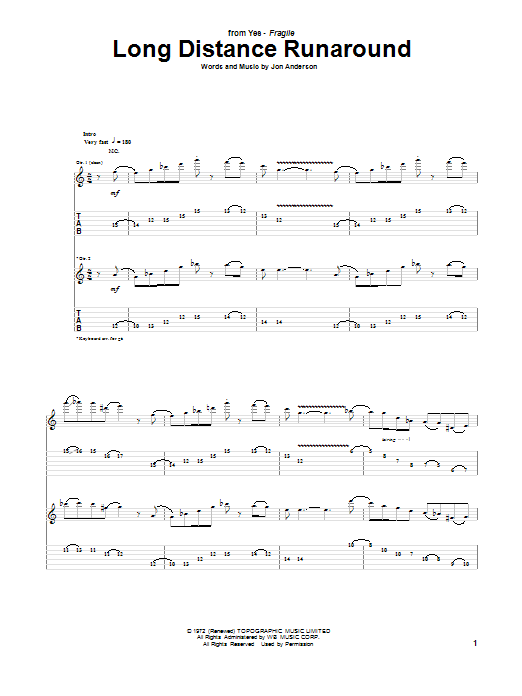 Learn to play Yes Long Distance Runaround sheet music for School of Rock – Bass Guitar in minutes. Yes Long Distance Runaround sheet music notes and chords. Download Printable PDF.