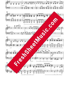 Sample of Queen Bohemian Rhapsody sheet music for easy Piano page 4