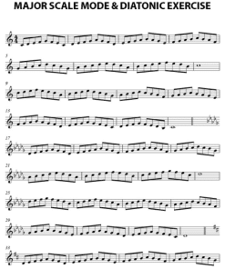 Major Scale Mode & Diatonic Exercise